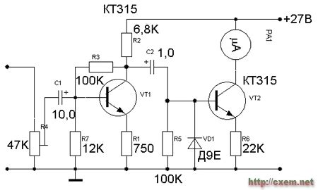 индикаторы уровня на транзисторах